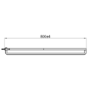 800mm Brushed Brass Curved Glass Shower Screen for Wet Room & Walk In Shower - Raya