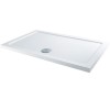 Claristone White Shower Tray &amp; Waste - 1400 x 800mm