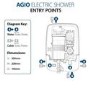 Triton Agio 8.5kw White Electric Shower