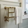 Brass Traditional Heated Towel Shelf Radiator 350 x 550mm- Regent