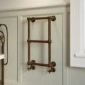 A1/REGB700 GRADE A1 - Bronze Vertical Traditional Towel Radiator 700 x 400mm - Regent