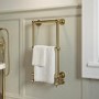 ALMOST PERFECT - Brass Vertical Traditional Towel Radiator 700 x 400mm - Regent