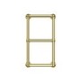 ALMOST PERFECT - Brass Vertical Traditional Towel Radiator 700 x 400mm - Regent