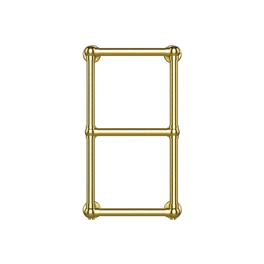 ALMOST PERFECT - Brass Vertical Traditional Towel Radiator 700 x 400mm - Regent