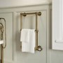 Brass Vertical Traditional Electric Towel Radiator 700 x 400mm - Regent