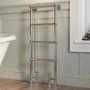 Chrome Vertical Traditional Towel Rail Radiator 1200 x 479mm - Regent