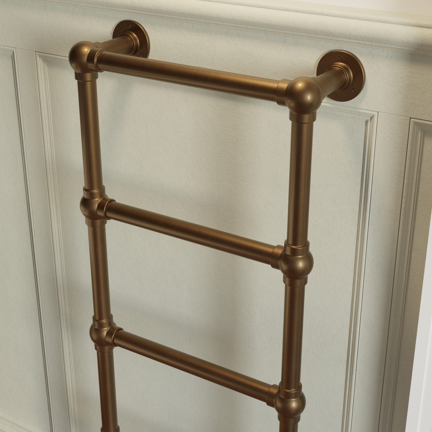 Bronze Vertical Traditional Towel Radiator 1200 x 479mm – Regent ...