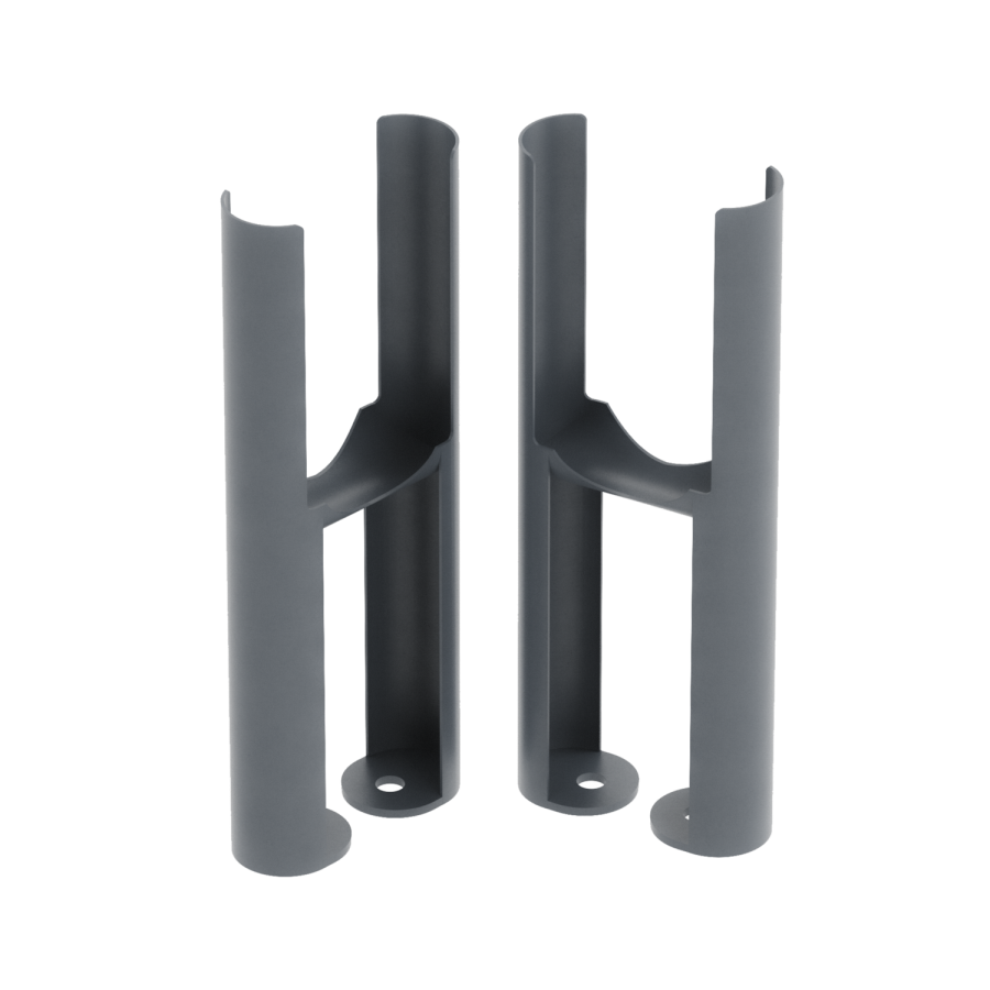 Reggio Anthracite Two Column Traditional Radiator Feet