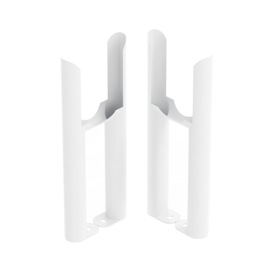 Reggio White Three Column Traditional Radiator Feet