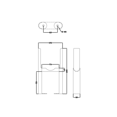 Traditional Radiator Feet Reggio White Three Column Traditional Radiator Feet - Better Bathrooms