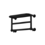 GRADE A2 - Black Traditional Heated Towel Shelf Radiator 350 x 550mm- Regent