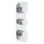 Round Triple Thermostatic Shower Valve