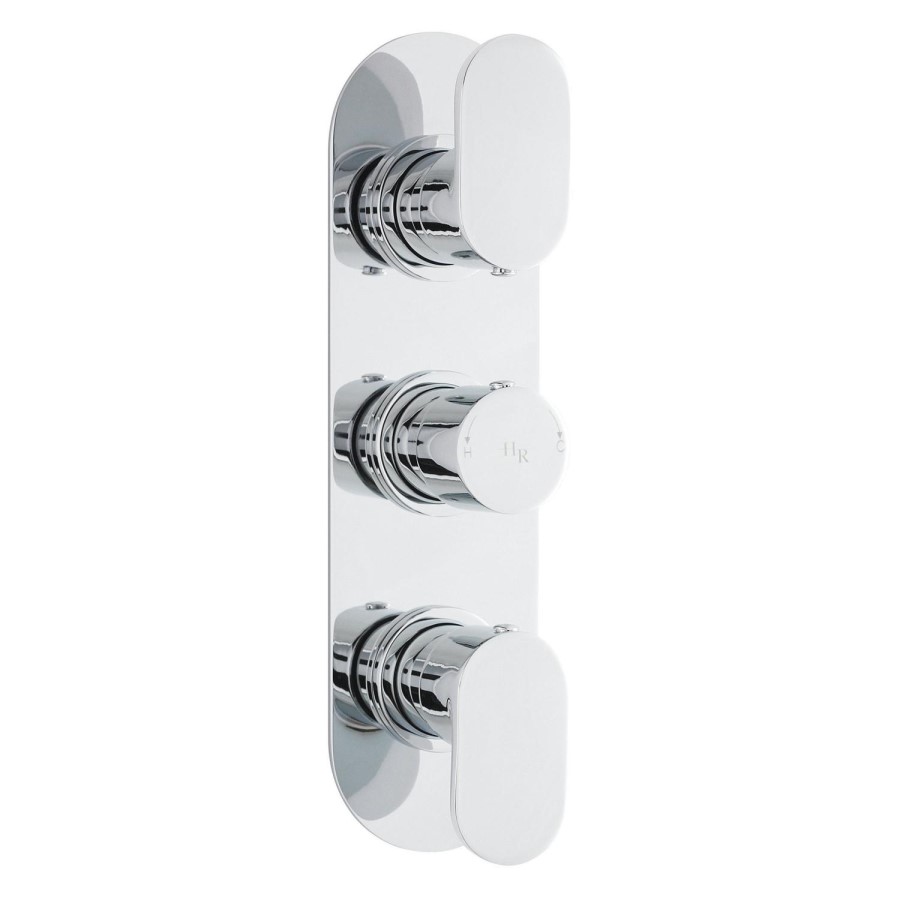 Round Triple Thermostatic Shower Valve