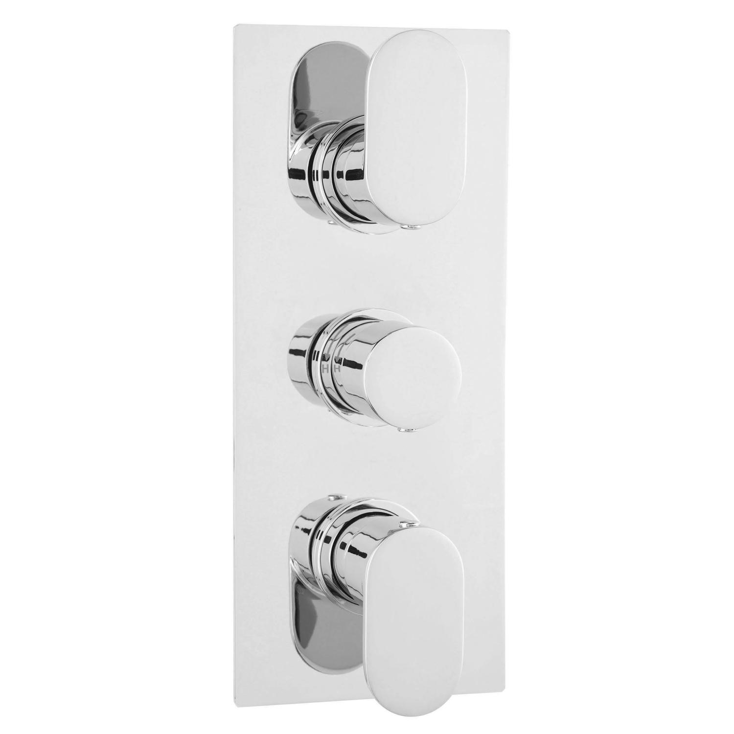 Round Triple Thermostatic Shower Valve Better Bathrooms
