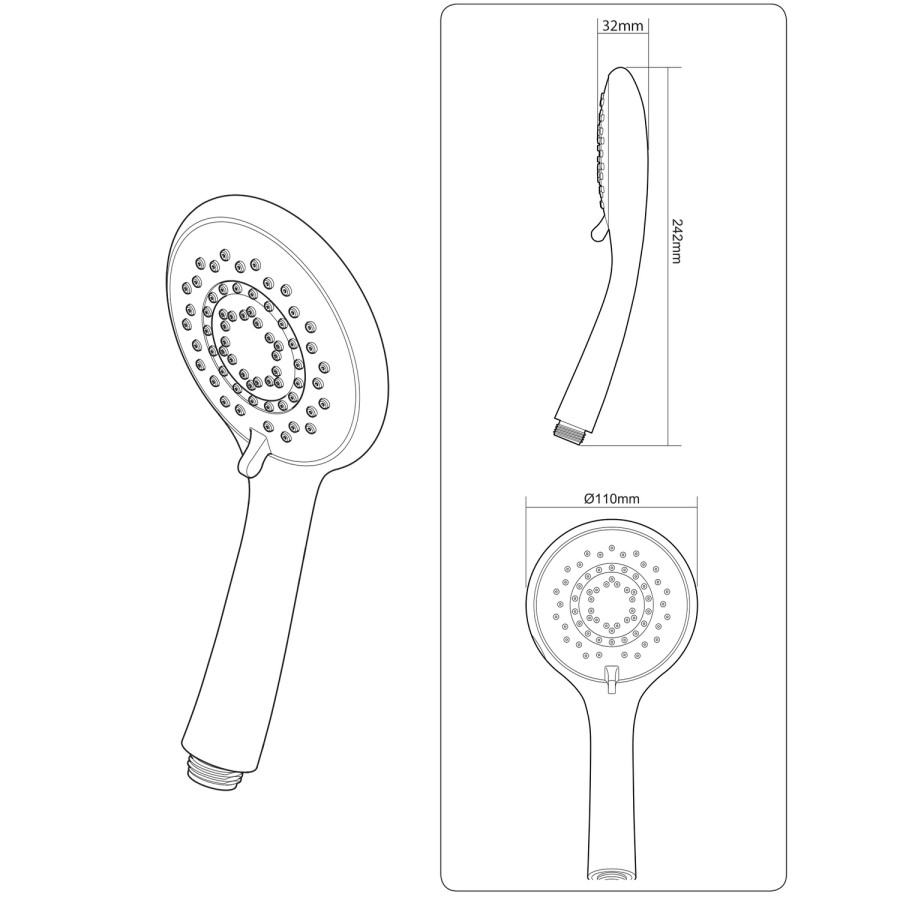 GRADE A1 - Triton Showers Lentini Concentric Mixer Shower