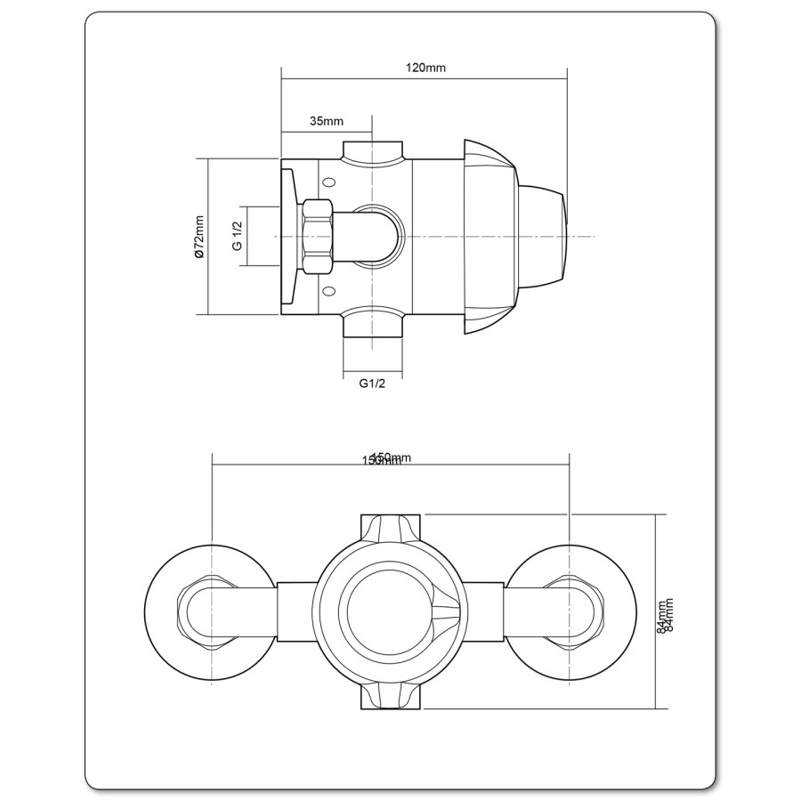 GRADE A1 - Triton Showers Lentini Concentric Mixer Shower