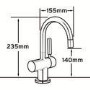 InSinkErator Chrome Single Lever Hot & Cold Kitchen Tap - HC3300C