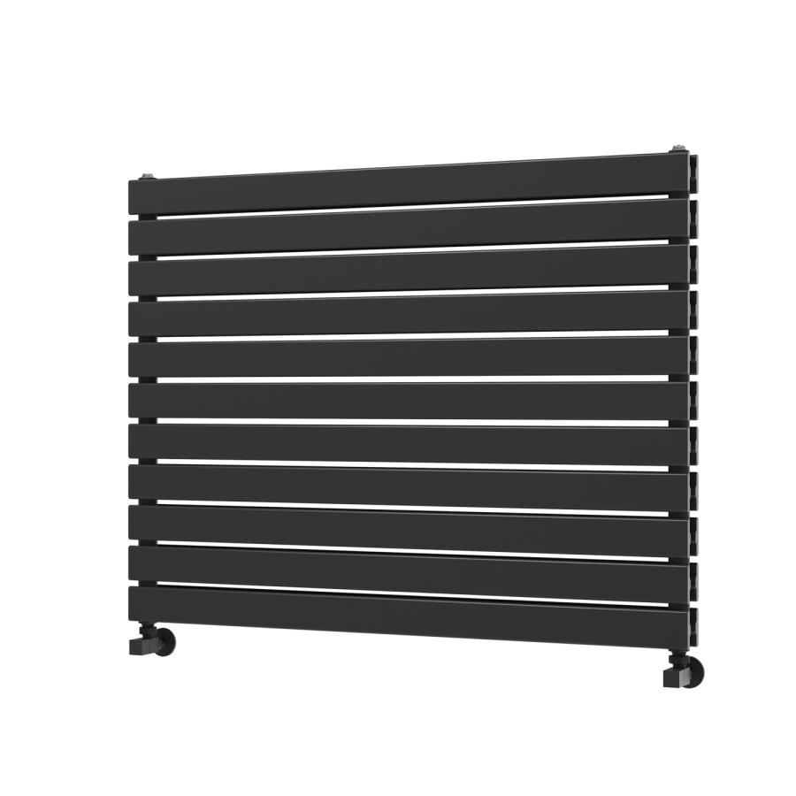 Riace Midnight Black Flat Designer Radiator 770x1000mm Double Panel 4553 BTU