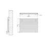 Riace Midnight Black Flat Designer Radiator 770x1000mm Double Panel 4553 BTU
