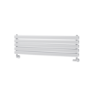 Sorrento Linea White Oval Designer Radiator 295x1000mm Double Panel 1846 BTU - Horizontal Bars