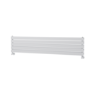 Riace Linea White Flat Designer Radiator 350x1600mm Double Panel 3140 BTU - Horizontal Bars
