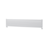 Riace Linea White Flat Designer Radiator 350x1800mm Double Panel 3474 BTU - Horizontal Bars