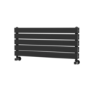 Riace Midnight Black Flat Designer Radiator 350x800mm Double Panel 1693 BTU