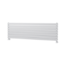 Riace Linea White Flat Designer Radiator 490x1600mm Double Panel 4392 BTU - Horizontal Bars