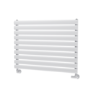 Sorrento Linea White Oval Designer Radiator 590x800mm Single Panel 1983 BTU - Horizontal Bars