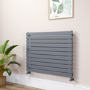 Riace Dark Grey Anthracite Flat Designer Radiator 770x1000mm Single Panel 2973 BTU