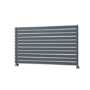 Riace Linea Dark Grey Anthracite Flat Designer Radiator 770x1400mm Single Panel 4072 BTU - Horizontal Bars