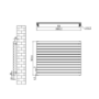 Sorrento Dark Grey Anthracite Oval Designer Radiator 767x1000mm Single Panel 3147 BTU