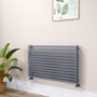 Ravello Dark Grey Anthracite Square Designer Radiator 585x1000mm Single Panel 2785 BTU