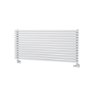 Ventura White Oval Unique Designer Radiator 455x1000mm Single Panel 2249 BTU