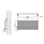 Ventura White Oval Unique Designer Radiator 455x1000mm Single Panel 2249 BTU