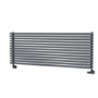 Ventura Dark Grey Anthracite Oval Unique Designer Radiator 455x1200mm Single Panel 2836 BTU