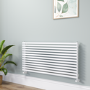 Ravello White Square Designer Radiator 585x1200mm Single Panel 3287 BTU