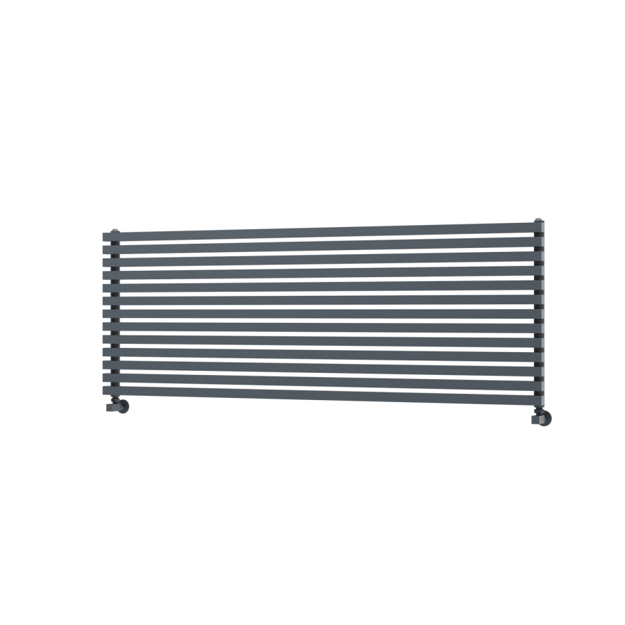 Ravello Dark Grey Anthracite Square Designer Radiator 585x1600mm Single Panel 4266 BTU