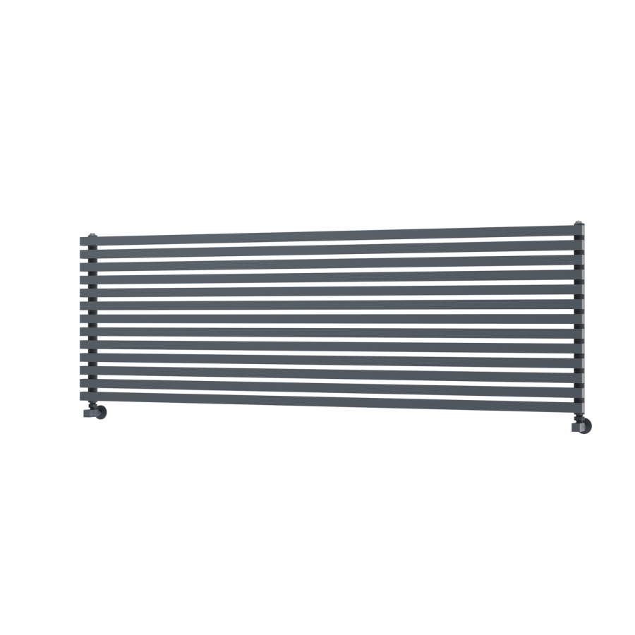 Ravello Dark Grey Anthracite Square Designer Radiator 585x1800mm Single Panel 4744 BTU