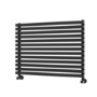 Ravello Midnight Black Square Designer Radiator 585x800mm Single Panel 2276 BTU