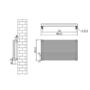 Ventura Dark Grey Anthracite Oval Unique Designer Radiator 455x800mm Single Panel 1887 BTU
