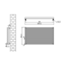 Ventura Midnight Black Oval Unique Designer Radiator 595x1000mm Single Panel 3072 BTU