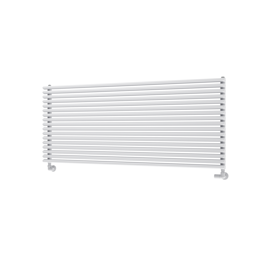 Ventura White Oval Unique Designer Radiator 595x1400mm Single Panel 4498 BTU