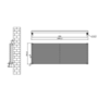 Ventura Dark Grey Anthracite Oval Unique Designer Radiator 595x1600mm Single Panel 5212 BTU