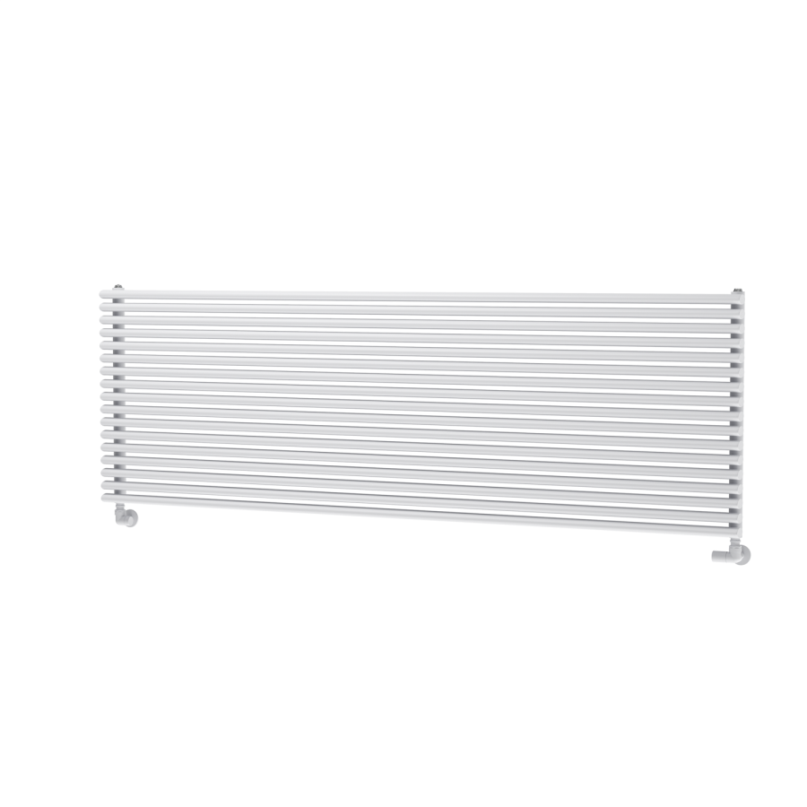 Ventura White Oval Unique Designer Radiator 595x1800mm Single Panel 5928 BTU