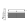Ventura White Oval Unique Designer Radiator 595x1800mm Single Panel 5928 BTU