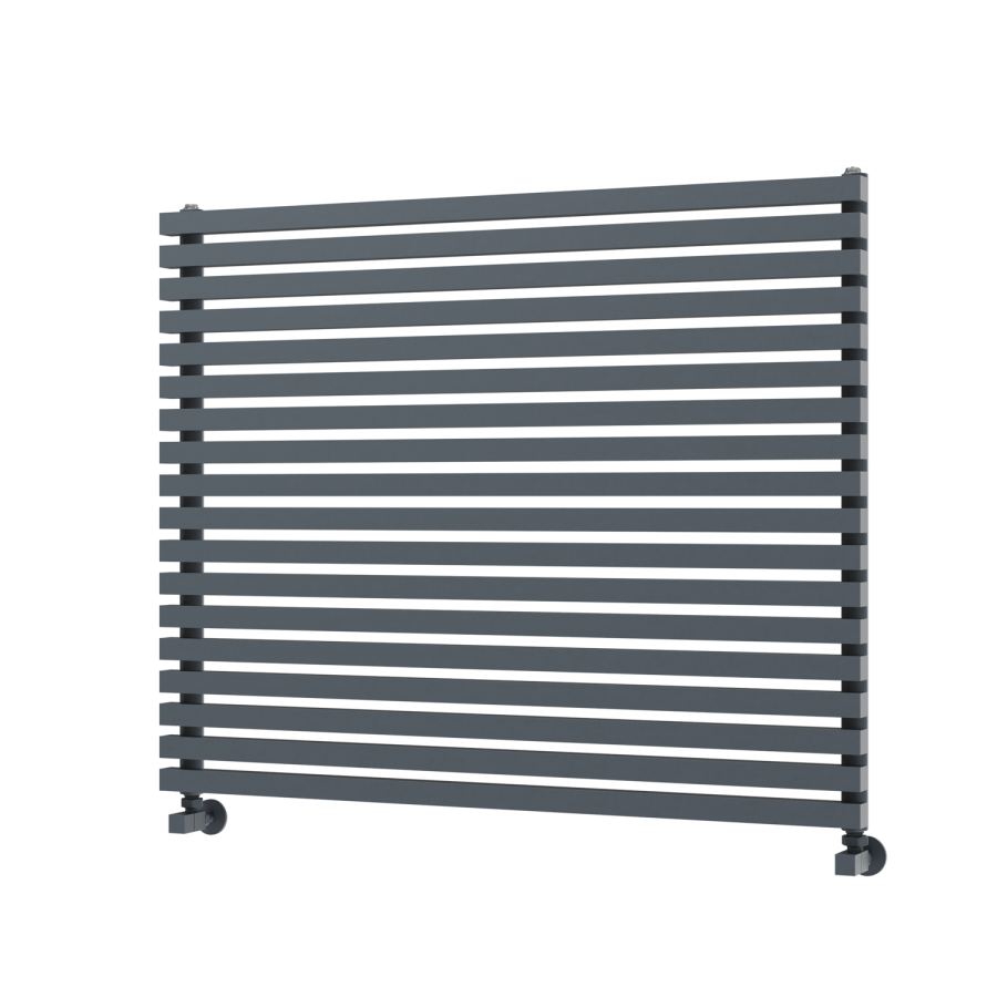 Ravello Dark Grey Anthracite Square Designer Radiator 810x1000mm Single Panel 3860 BTU