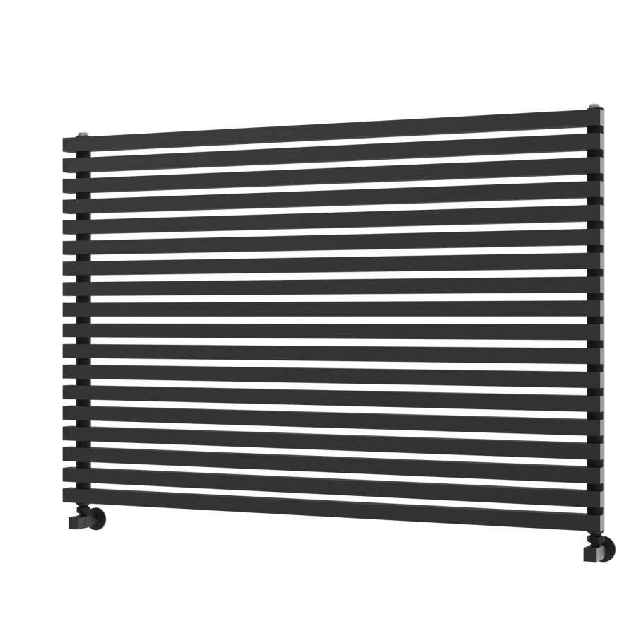 Ravello Midnight Black Square Designer Radiator 810x1200mm Single Panel 4553 BTU