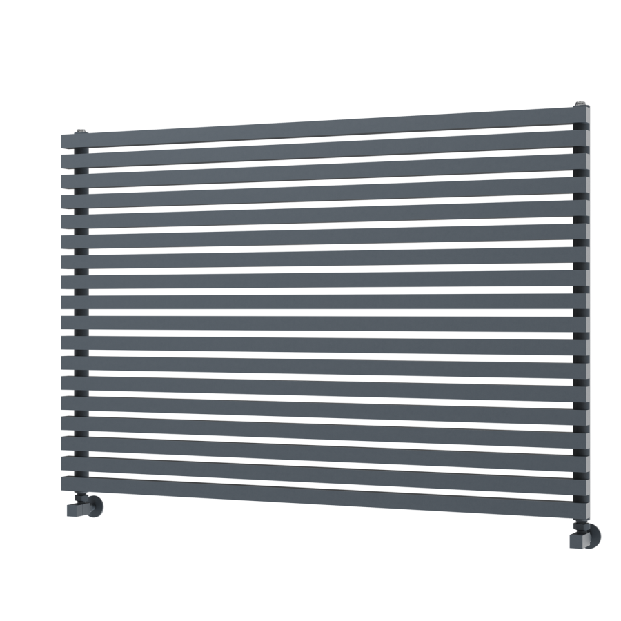 Ravello Dark Grey Anthracite Square Designer Radiator 810x1200mm Single Panel 4553 BTU