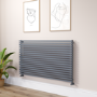 Ravello Dark Grey Anthracite Square Designer Radiator 810x1400mm Single Panel 5235 BTU